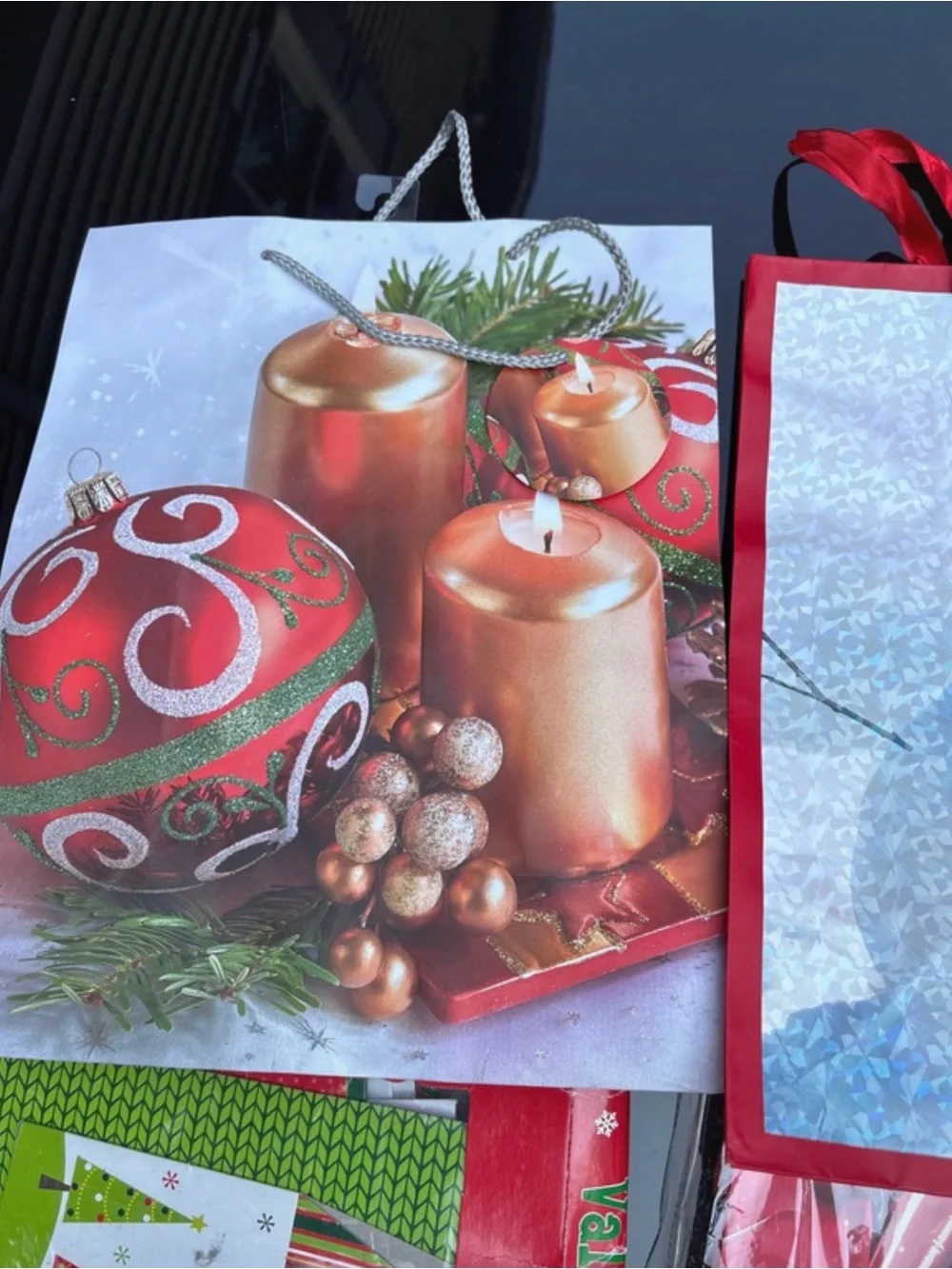 Christmas Gift Wrap Set - Green & Red